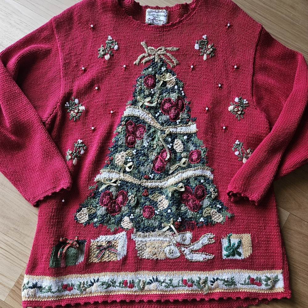 Vintage Knit Christmas Sweater